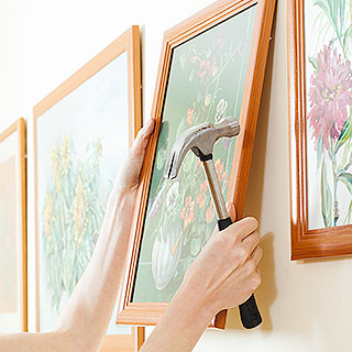 How to Hang Wall Art with a Hanging Wire | Riverbend Home
