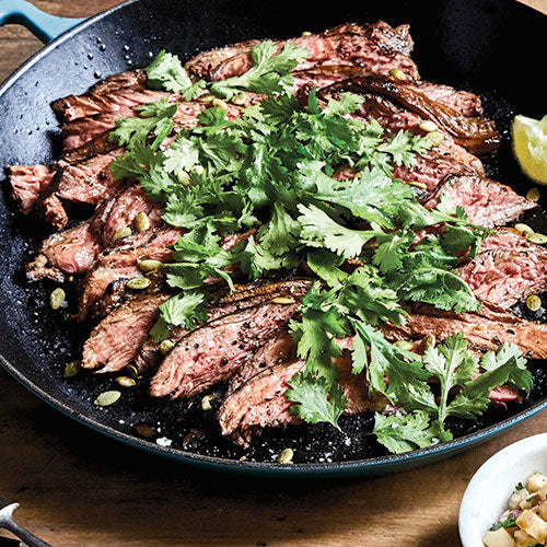 Skirt Steak Asada with Charred Turnip Salsa Riverbend Home