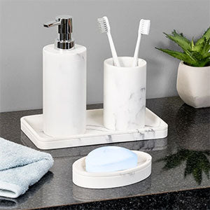 Soap Dishes, Toothbrush Holders & Tumblers