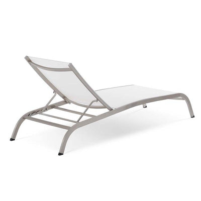 Savannah Outdoor Patio Mesh Chaise Lounges Set of 4