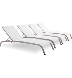 Product Image: EEI-4007-WHI Outdoor/Patio Furniture/Outdoor Chaise Lounges