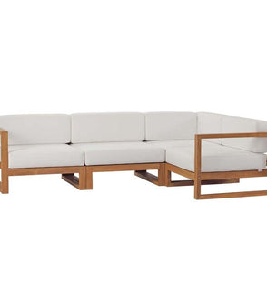 Product Image: EEI-4253-NAT-WHI-SET Outdoor/Patio Furniture/Outdoor Sofas