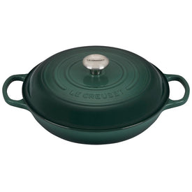 Signature 3.5-Quart Cast Iron Braiser with Stainless Steel Knob - Artichaut