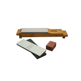 Kramer Six-Piece Glass Water Stone Sharpening Set