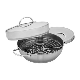 Resto Four-Piece Stainless Steel Stovetop Smoker Set