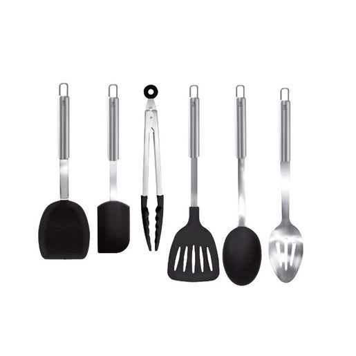Six-Piece Stainless and Silicone Tool Set