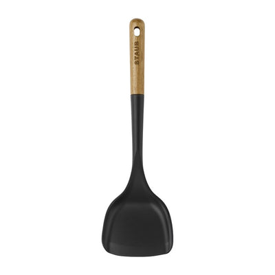 Silicone Wok Turner with Wood Handle
