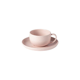 Pacifica 7 Oz Tea Cup and Saucer - Marshmallow