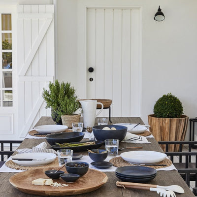 Livia 16" Oval Platter - White