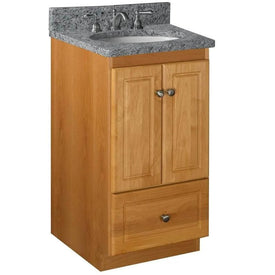 Simplicity Ultraline 18"W x 21"D x 34.5"H Single Bathroom Vanity Cabinet Only with No Side Drawers