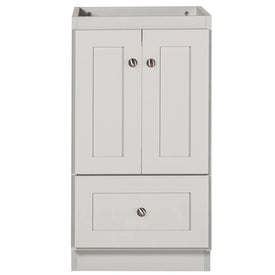Simplicity Shaker 18"W x 21"D x 34.5"H Single Bathroom Vanity Cabinet Only with No Side Drawers
