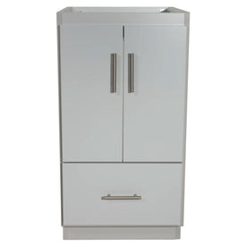Simplicity Slab 18"W x 21"D x 34.5"H Single Bathroom Vanity Cabinet Only with No Side Drawers