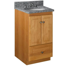 Simplicity Ultraline 18"W x 21"D x 34.5"H Single Bathroom Vanity Cabinet Only with No Side Drawers