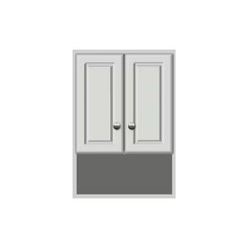 Simplicity Ultraline 18"W x 8.5"D x 26"H Overjohn