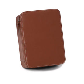 Drake Saddle Leather Four-Watch and Accessory Travel Case