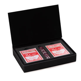 Arthur Black Playing Card and Dice Game Set with Case