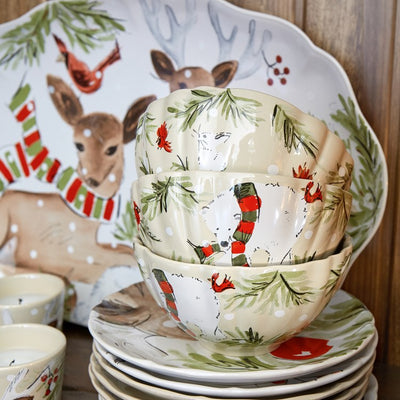 Deer Friends 20" Oval Platter