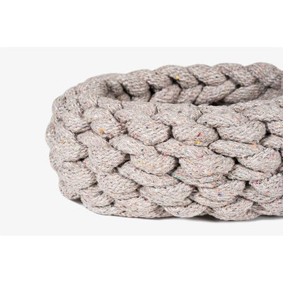 Shero Woven Cotton Rope Cat Bed - Light Gray