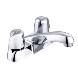 Lavatory Faucet Classics with Chain Stay 4 Inch Spread 2 Acrylic ADA Chrome 1.5 Gallons per Minute