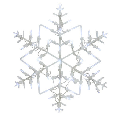 18" Snowflake LED Lighted Window Silhouette Christmas Decoration