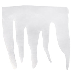 7' White Glittered Artificial Christmas Craft Icicle Snow Fringe