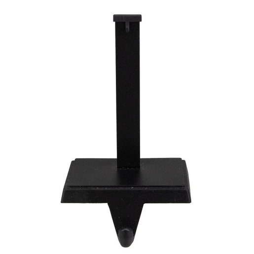 6.75" Matte Black Stocking Holder with Ornament Hanger - OPEN BOX
