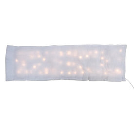 60" LED Lighted Christmas Snow Blanket with Warm White Lights