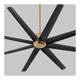 Fleet 72" Eight-Blade Ceiling Fan - Aged Brass