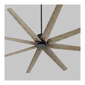 Fleet 72" Eight-Blade Ceiling Fan - Black