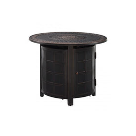 Columbia Round Aluminum LPG Fire Pit