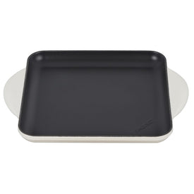 Signature 9.5" Cast Iron Square Griddle - Meringue