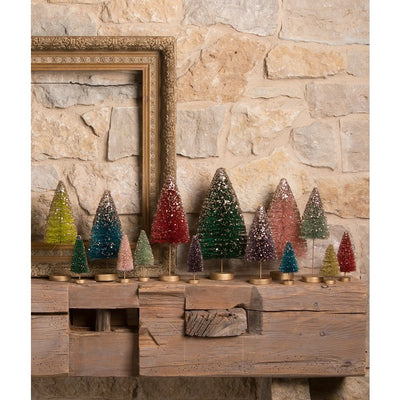 Jewel-Tide Bottle Brush Trees Set of 4