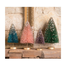 Jewel-Tide Bottle Brush Trees Set of 4