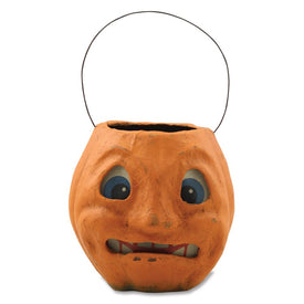 Scary Vintage Pumpkin Bucket Medium