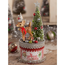 Retro Deer on Box Small