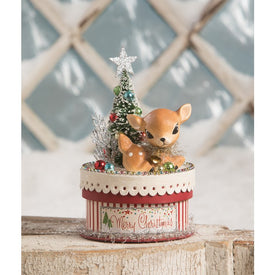 Merry & Bright Deer on Box
