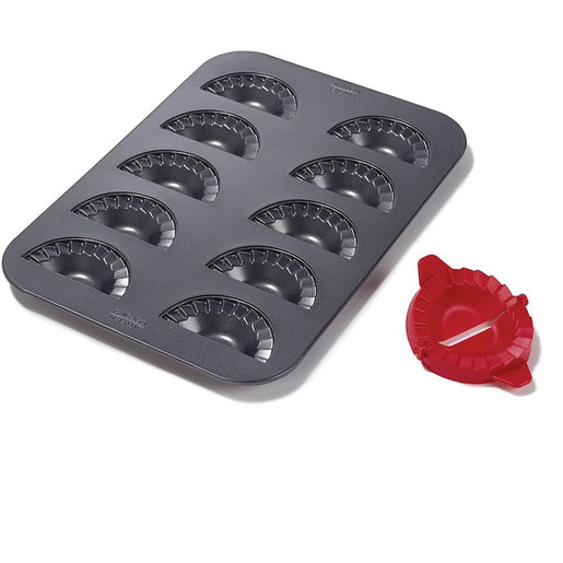 Professional Mini Hand Pie Pan with Cut-and-Press Tool