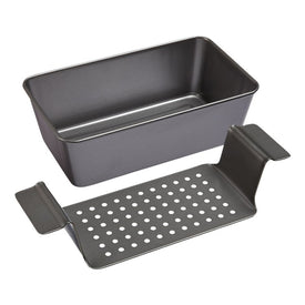 Nonstick Two-Piece Healthy Meatloaf Set - Gray