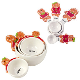 Holiday Magic Gingerbread 3-D Measuring Spoon & Measuring Cup Set