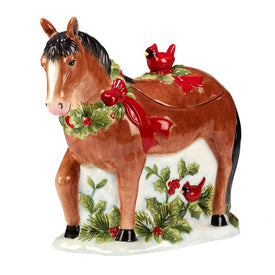 Homestead Christmas 3-D Cookie Jar