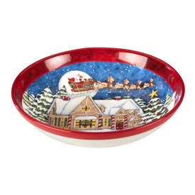 Santa's Workshop 13" x 3" Serving Bowl