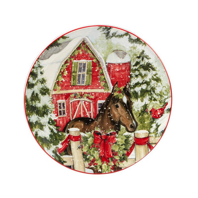 Homestead Christmas Dessert Plates Set of 4