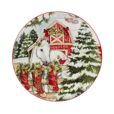 Homestead Christmas Dessert Plates Set of 4