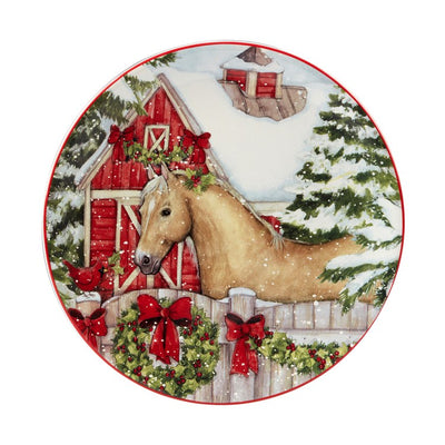 Homestead Christmas Dessert Plates Set of 4