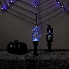 9" LED Transparent Multi-Function Halloween Skull Light