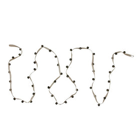 6.5" Unlit Brown Traditional Bell Artificial Christmas Garland