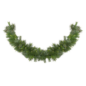 6' x 14" Pre-Lit Ashcroft Cashmere Pine Artificial Christmas Garland - Warm White LED Lights