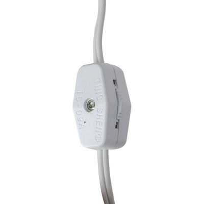 Replacement Christmas Village C7 Single Light Cord with 6' White Wire