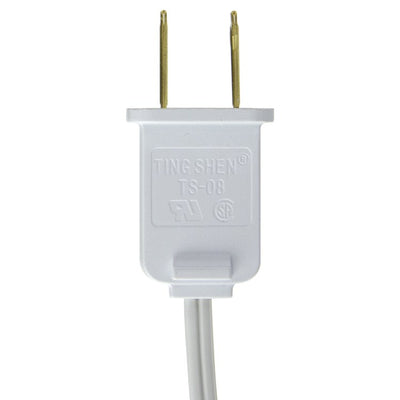 Replacement Christmas Village C7 Single Light Cord with 6' White Wire