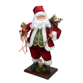 18" Red and White Santa Claus Christmas Tabletop Decor